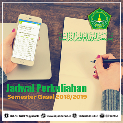 Jadwal Semester Gasal 2018/2019 Jadwal Semester Gasal 2018/2019